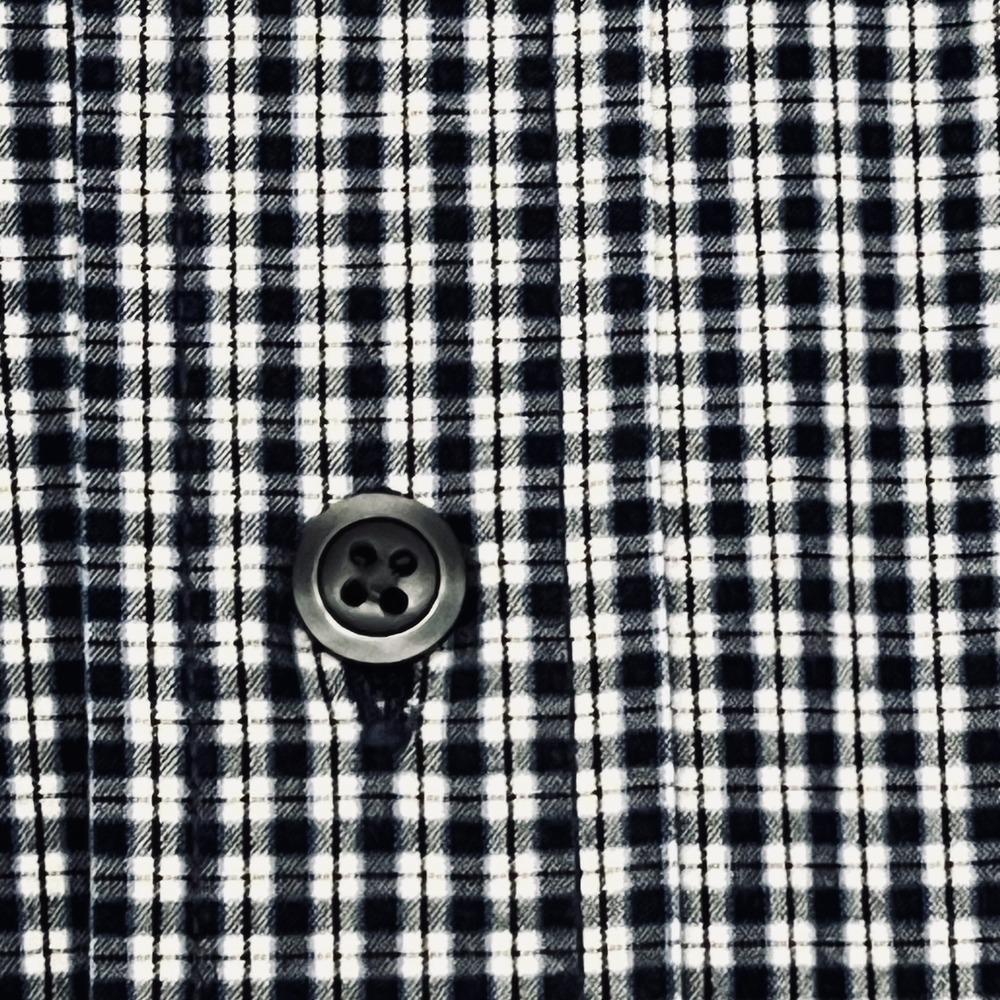 Brooks Brothers Men's Large‎ Shirt Blue White Check 100% Cotton - Picture 5 of 10